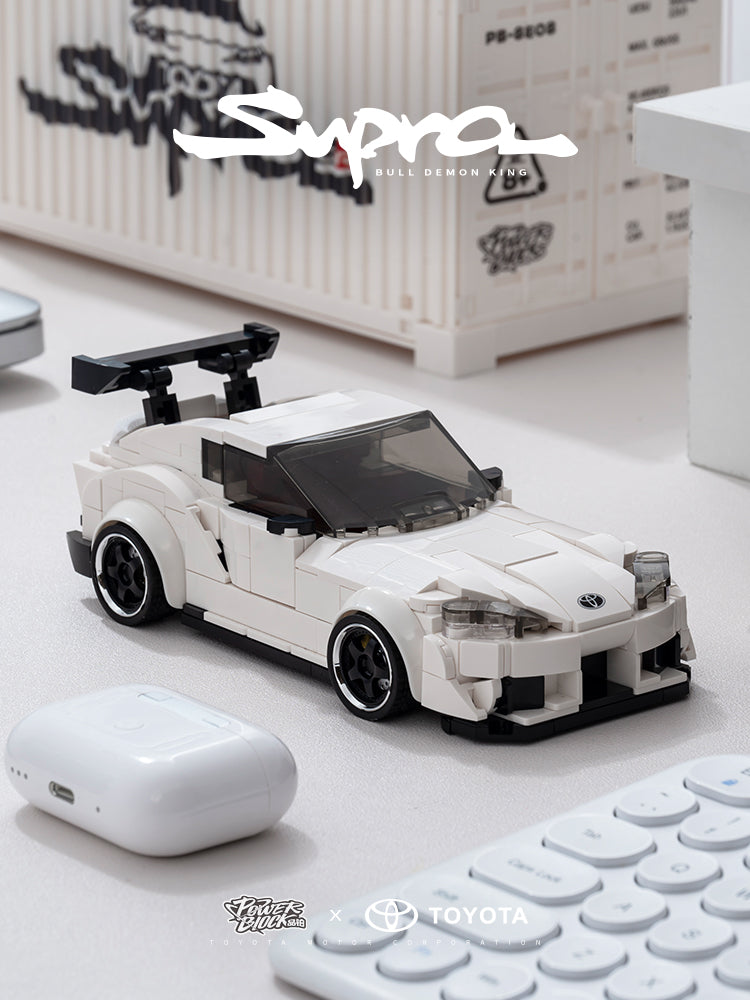 Toyota GR Supra Building Kit 1:32 Scale | Official Licensed Model Car with Display Case & Manual