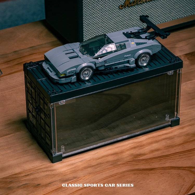 PowerBlock Classic Series: 1:32 BMW M1 Restomod Model Kit - 262pc ABS Building Set w/Storage Box