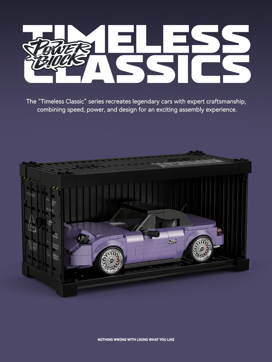 Kit de modelo Miata 1:32 con caja de almacenamiento - Construcción para coleccionistas de ABS.