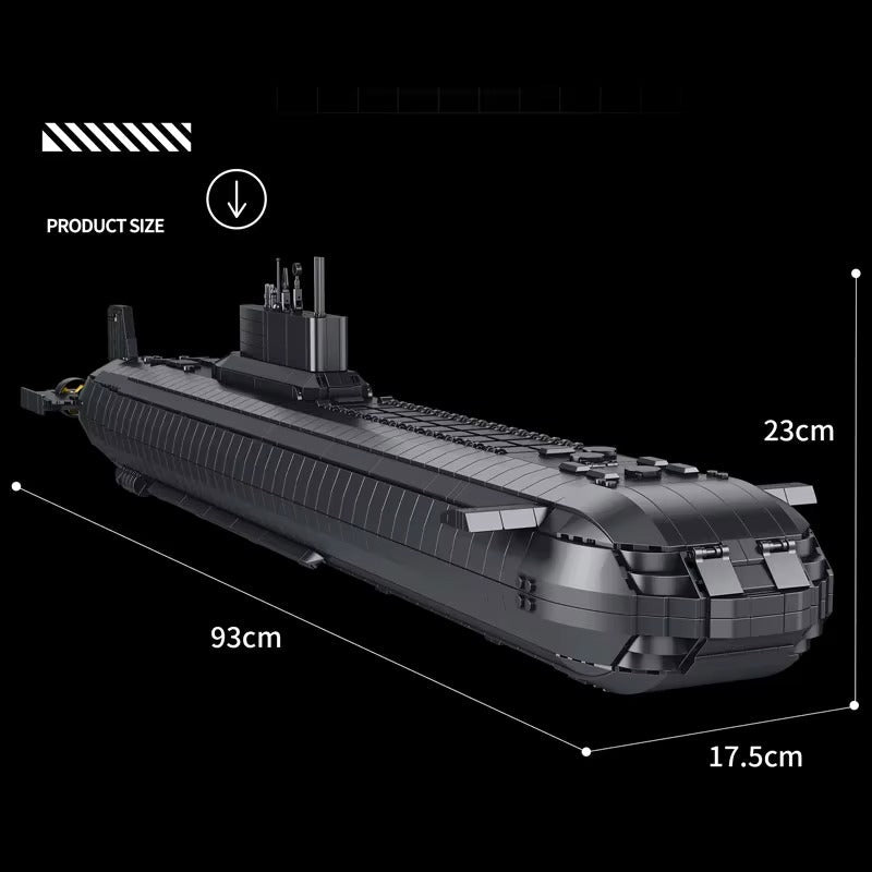Akula Typhoon 941 Submarine | 4474pcs