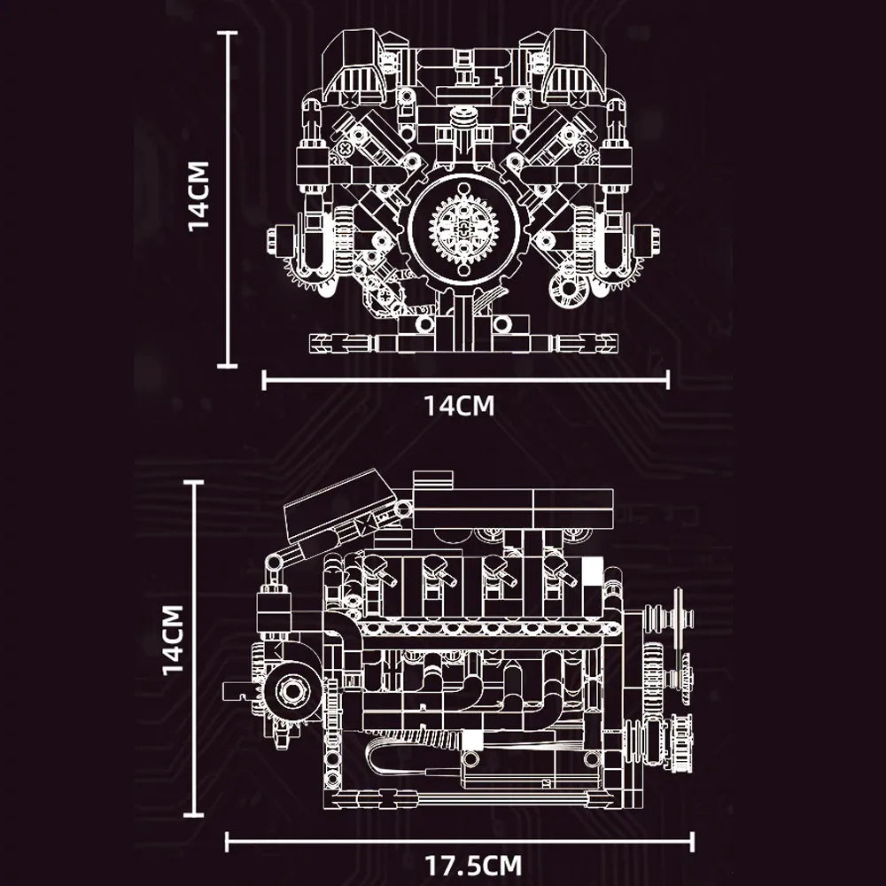 Ferrari F40LM Le Mans V8 Engine | 700pcs