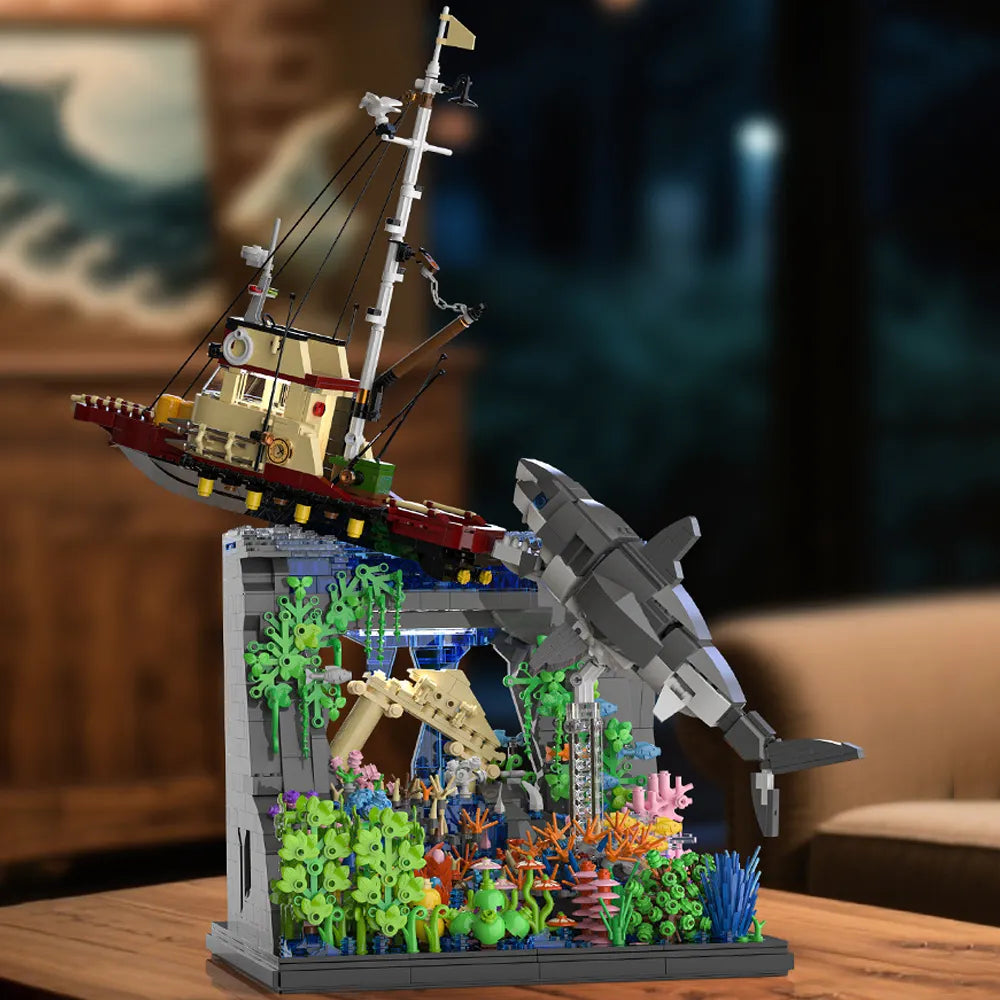 Great White Sharks Attack | 2932pcs