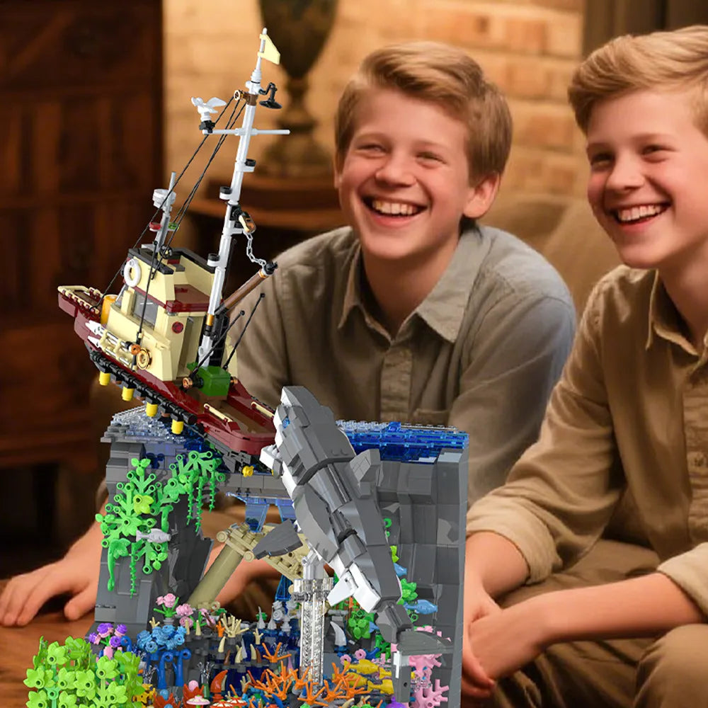 Great White Sharks Attack | 2932pcs