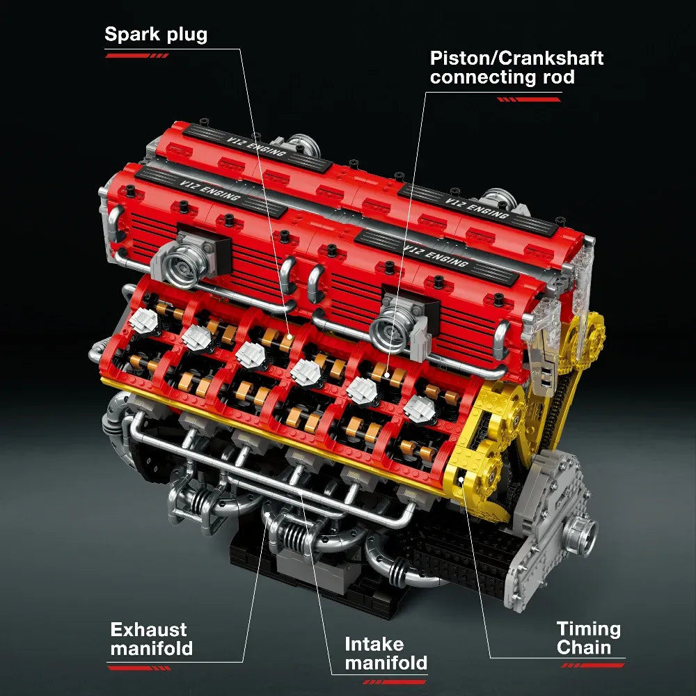 Naturally Aspired V12 Engine | 4719pcs
