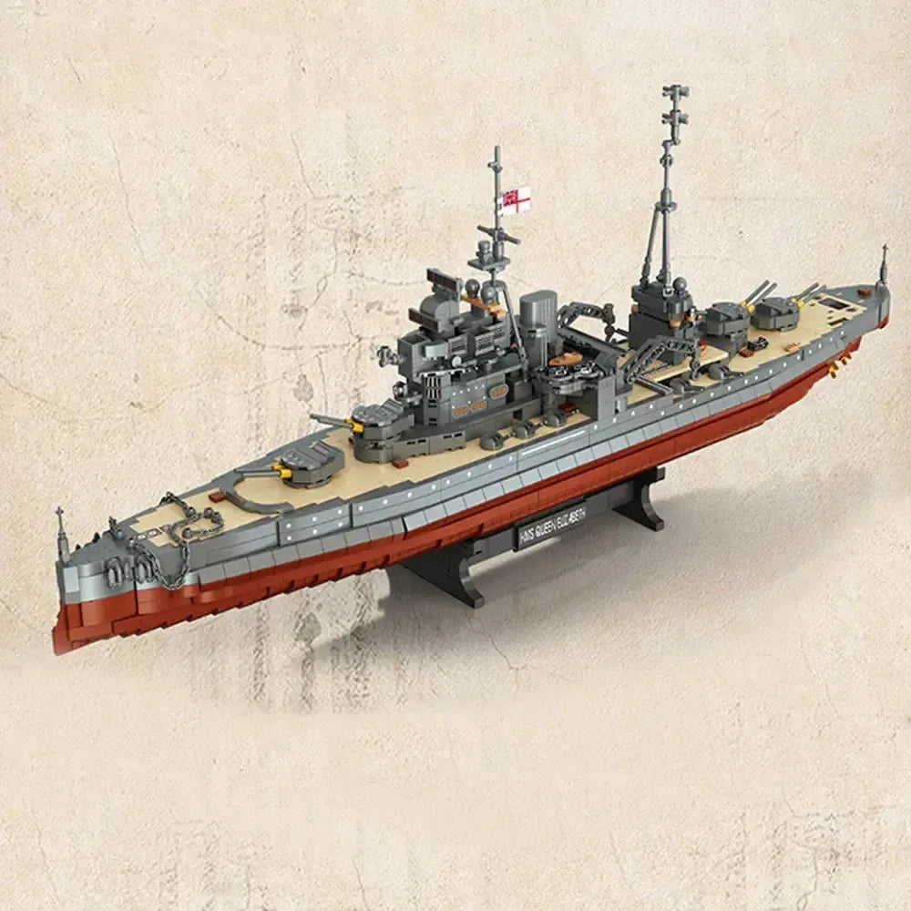 Queen Elizabeth Class Battleship Military | 2277pcs
