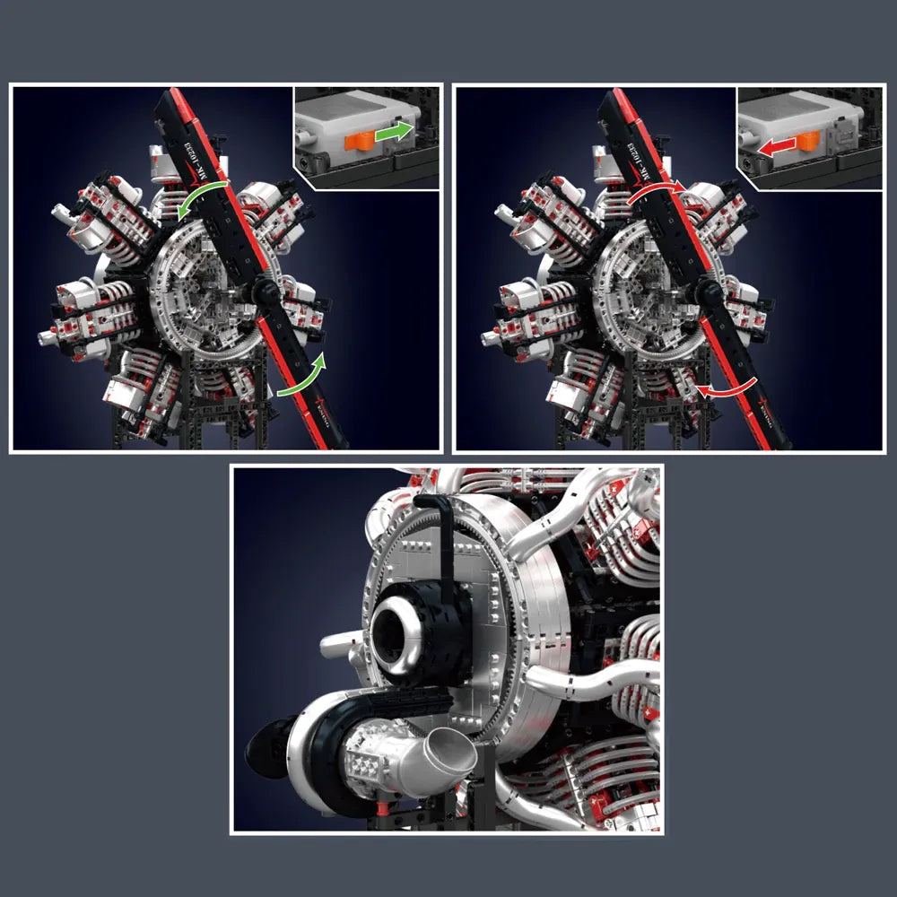 Radial Aviation Engine | 3089pcs