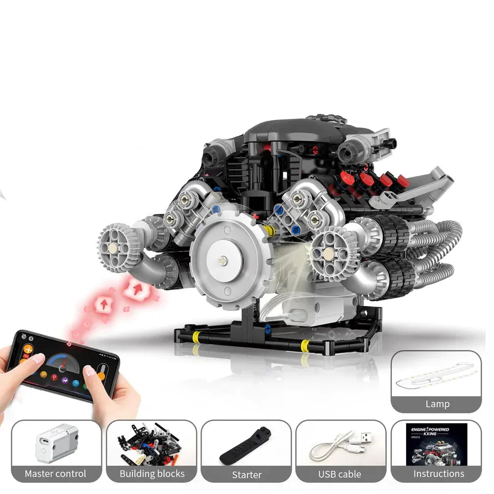 US Muscle V8 Engine | 689pcs