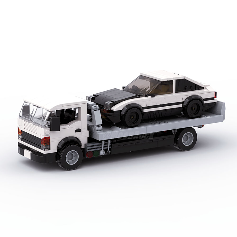 JDM Legends Building Kit - 1:32 Scale Toyota AE86 & Flatbed Truck Model Set 2-in-1