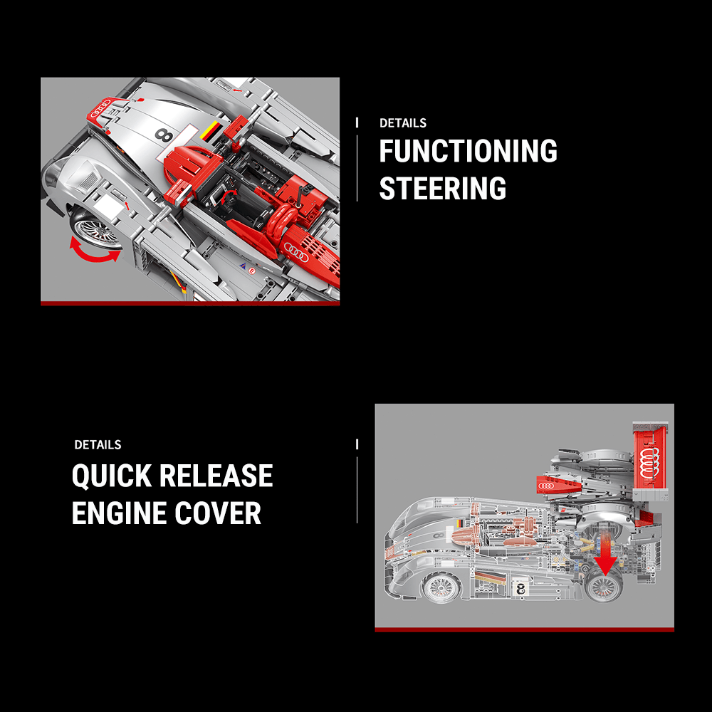 Audi R8 LM-P Endurance | 2425pcs