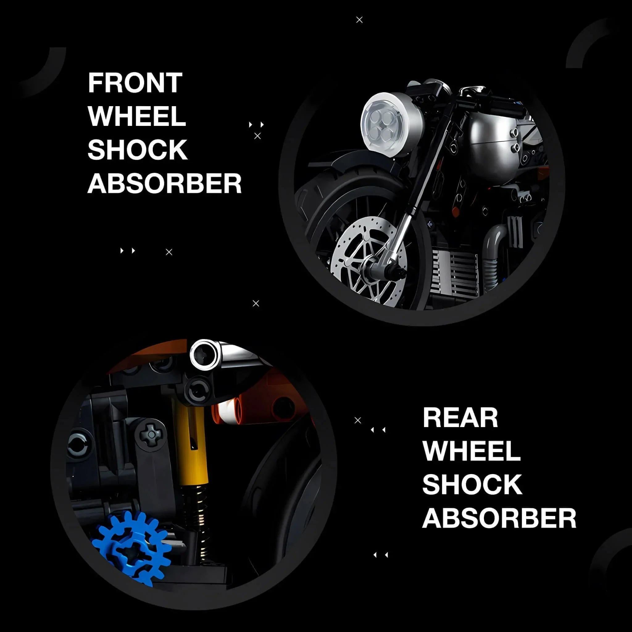 BMW Retro Motorcycle | 925pcs