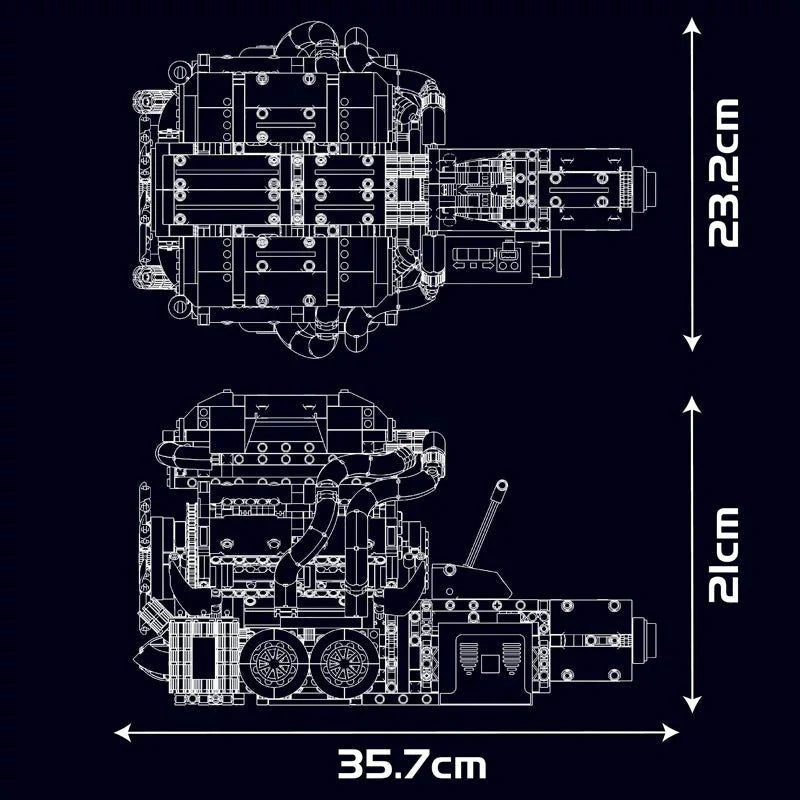 Bugatti W16 Engine & Transmission | 2024pcs