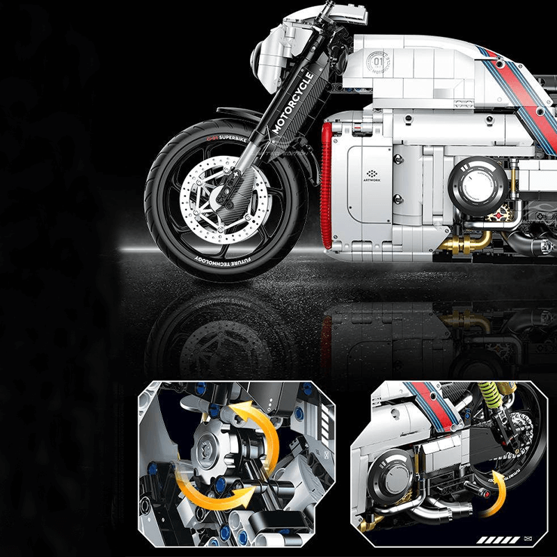 Cyberpunk Mecha Sport Bike | 2615pcs