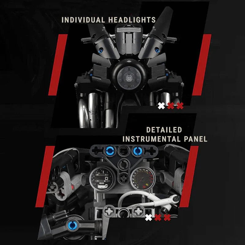 Dark Knight Shadow Bike | 1980pcs