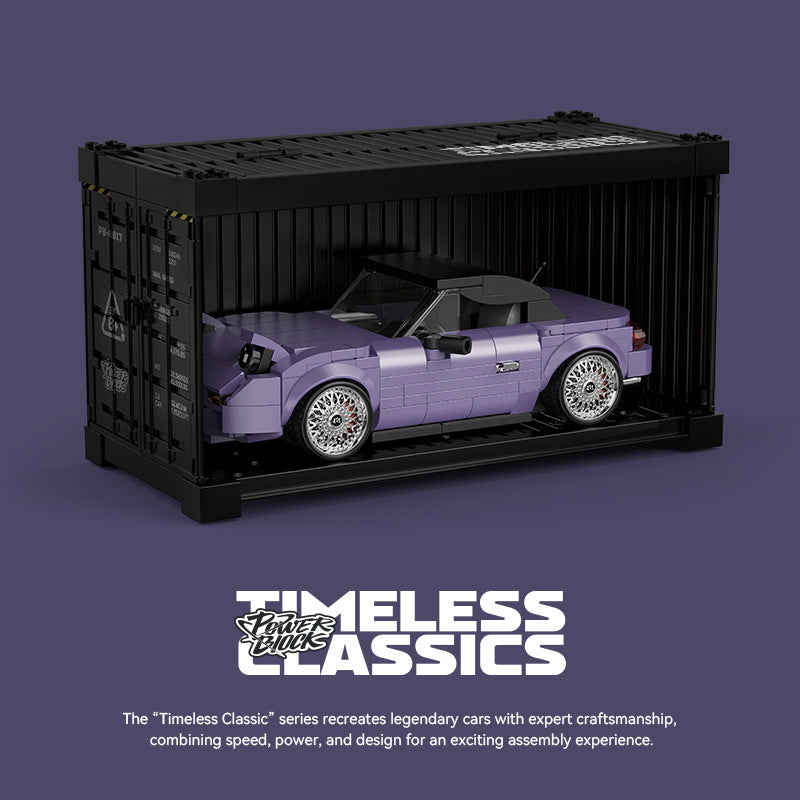 Kit de modelo Miata 1:32 con caja de almacenamiento - Construcción para coleccionistas de ABS.