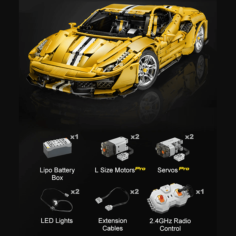 Ferrari 488 Pista Yellow | 3187pcs