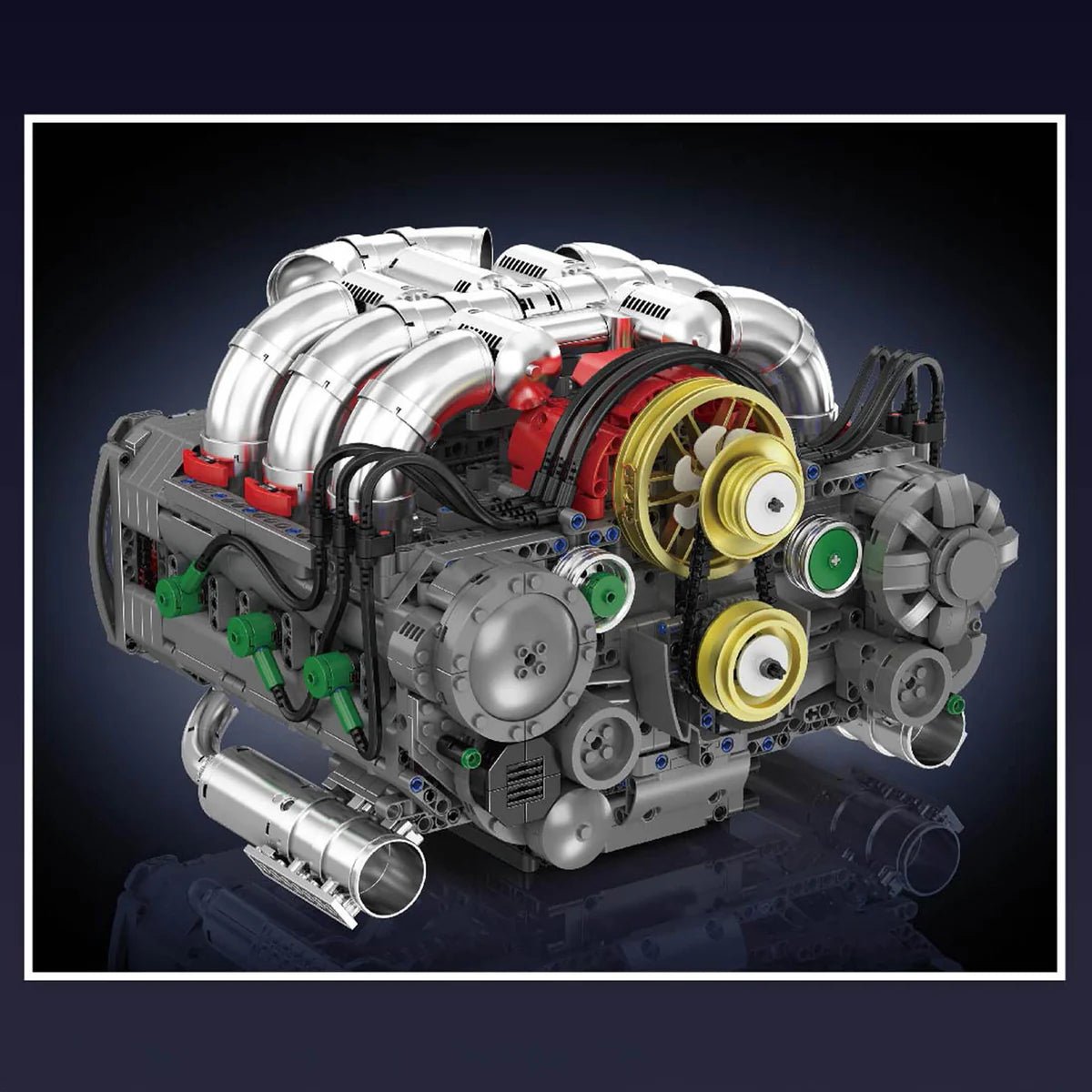 Functional Flat 6 Boxer Engine | 2374pcs