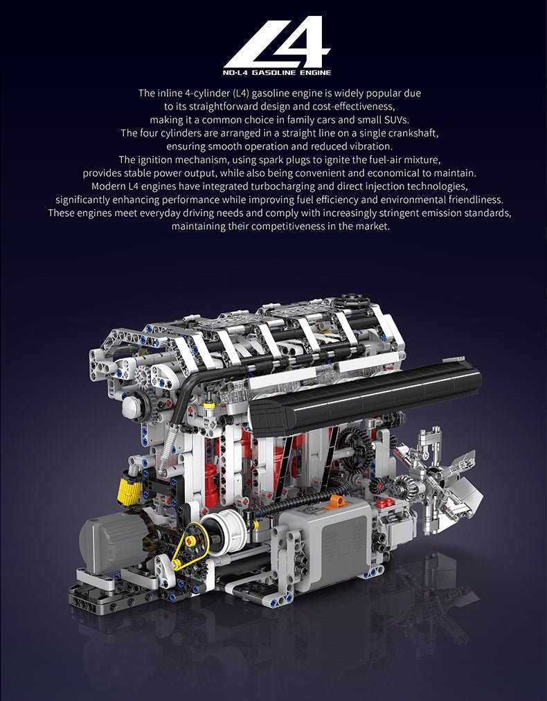 Functional Inline 4-Cylinder L4 Gasoline | 1787pcs