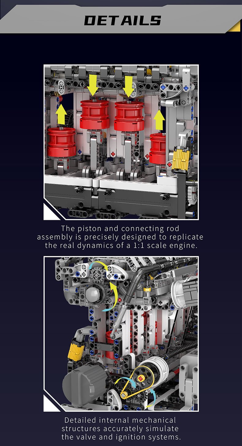 Functional Inline 4-Cylinder L4 Gasoline | 1787pcs