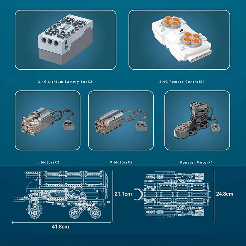 Mars Explorer Vehicle | 1608pcs