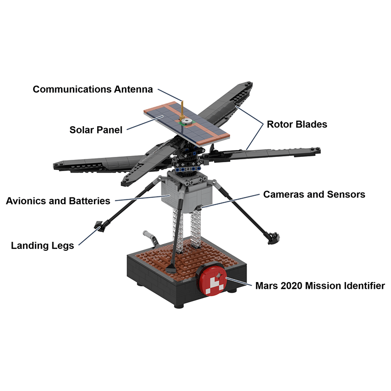 Mars Ingenuity Helicopter | 729pcs