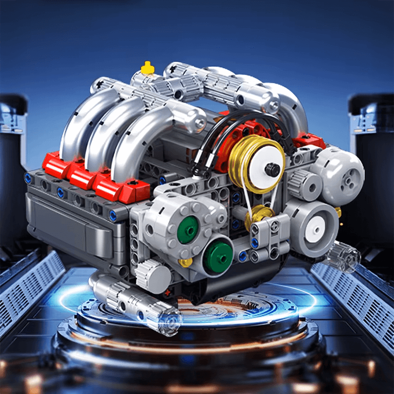 Motorised Flat 6 Boxer Engine | 608pcs
