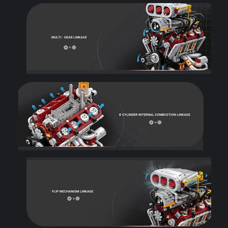 Motorised Muscle V8 | 2347pcs