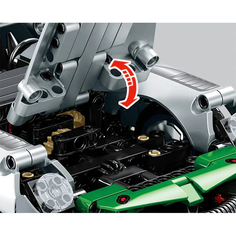 Porsche 911 Spyder Remote Controlled 1016pcs