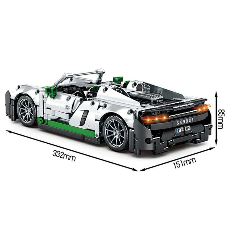 Porsche 911 Spyder Remote Controlled 1016pcs
