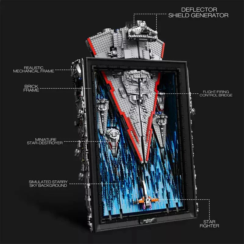 Star Wars Star Destroyer 3D Painting | 5964pcs