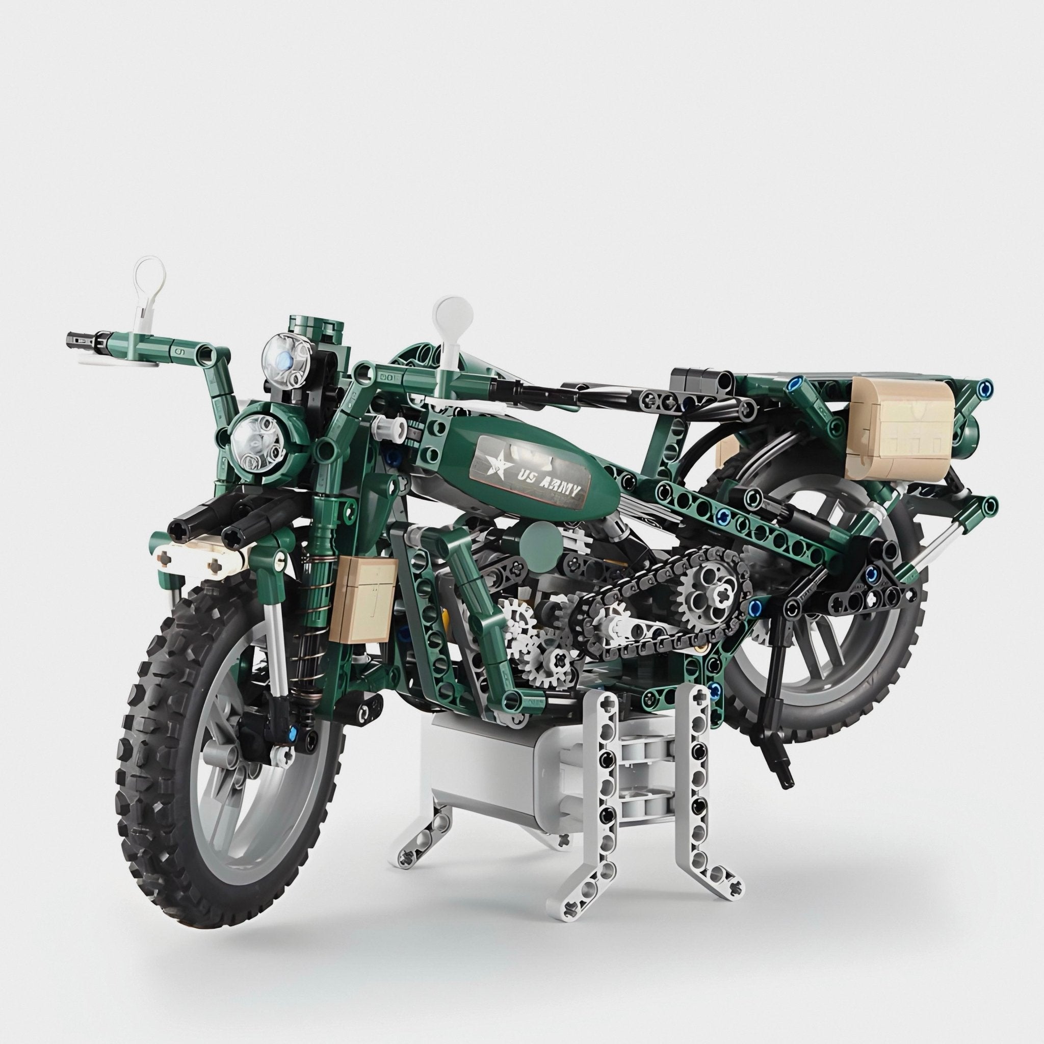 WWII Military Motorcycle | 550pcs