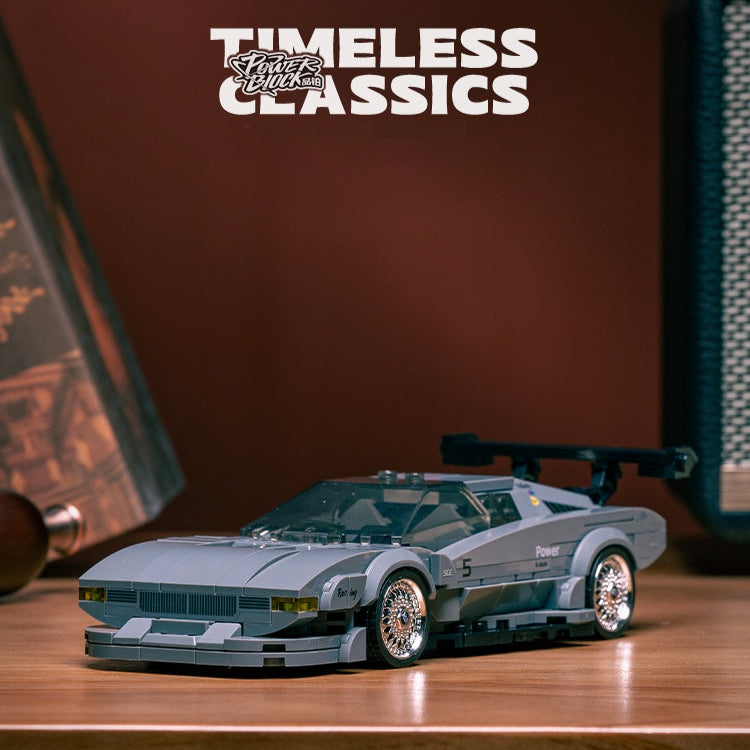 PowerBlock Classic Series: 1:32 BMW M1 Restomod Model Kit - 262pc ABS Building Set w/Storage Box