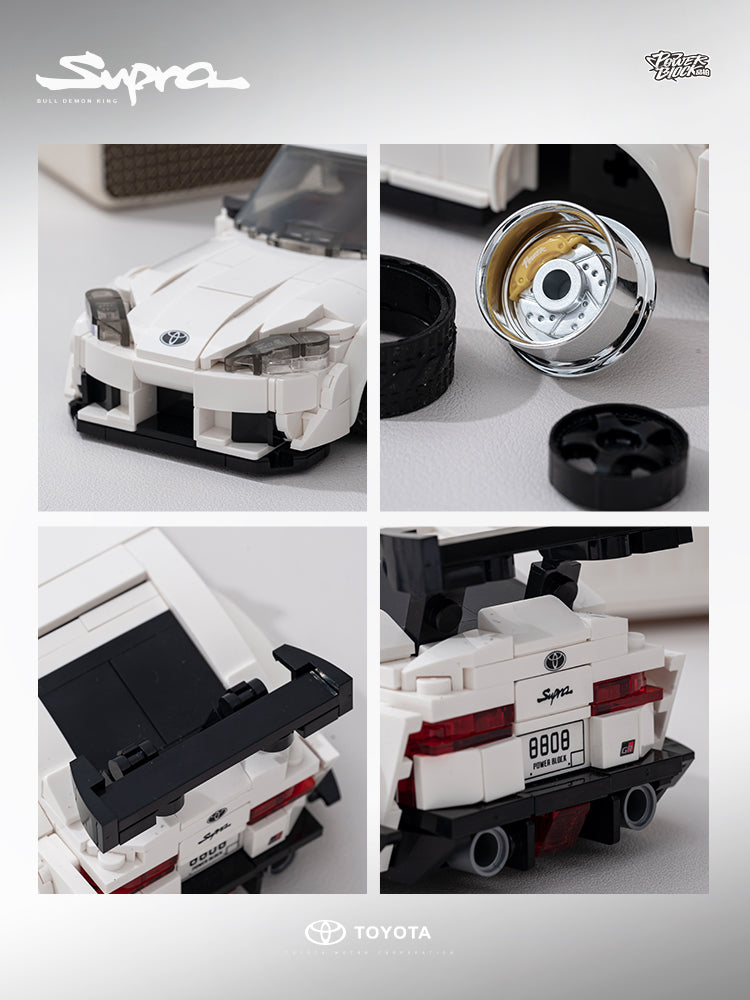 Toyota GR Supra Building Kit 1:32 Scale | Official Licensed Model Car with Display Case & Manual