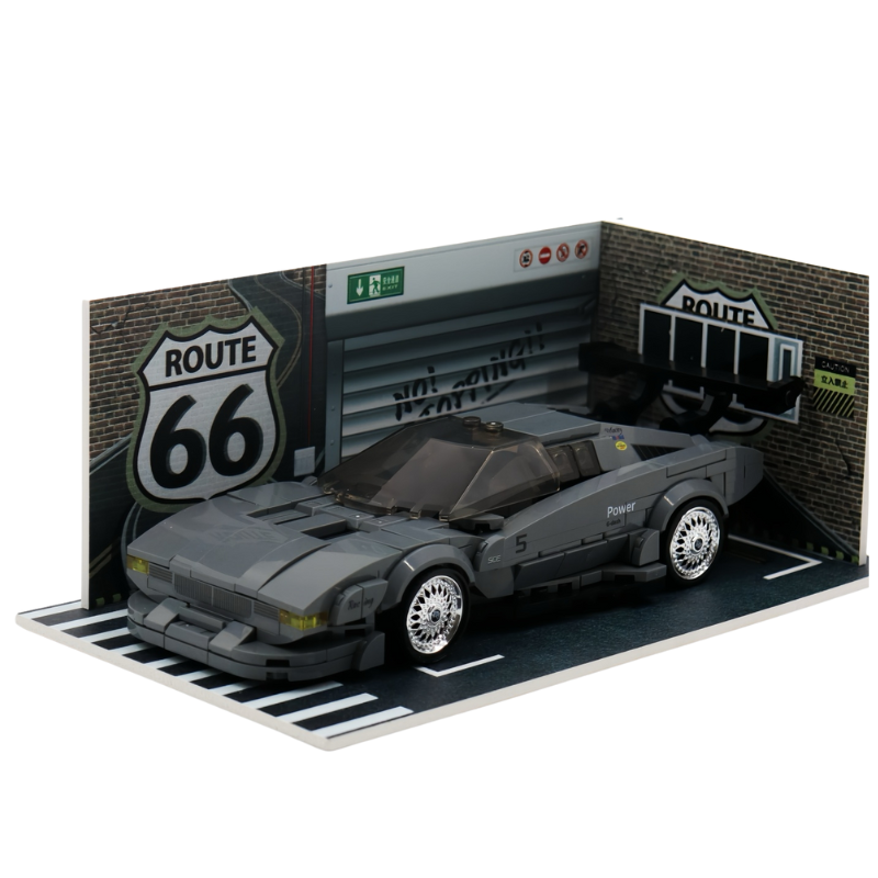 PowerBlock Classic Series: 1:32 BMW M1 Restomod Model Kit - 262pc ABS Building Set w/Storage Box