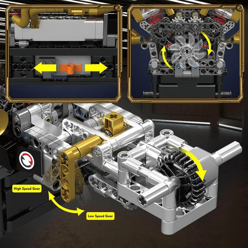 6.5L V12 N/A Valkyrie Engine Kit | 973pcs
