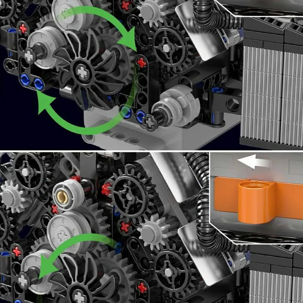 A8 W12 Motorized Engine | 871pcs