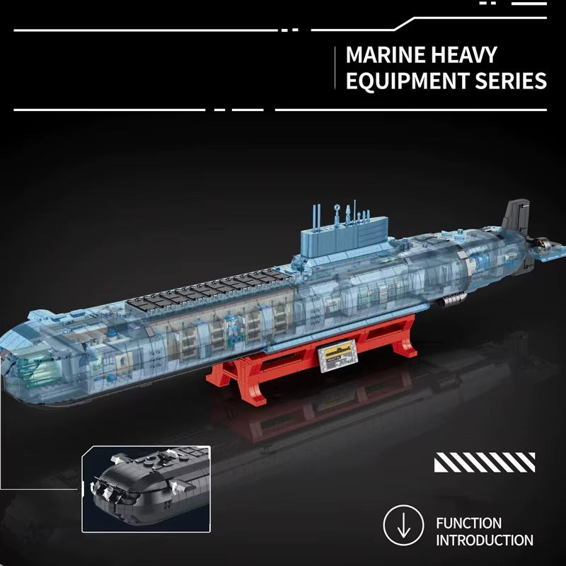 Akula Typhoon 941 Submarine | 4474pcs