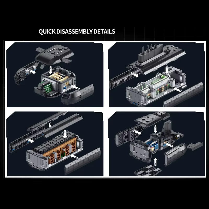 Akula Typhoon 941 Submarine | 4474pcs