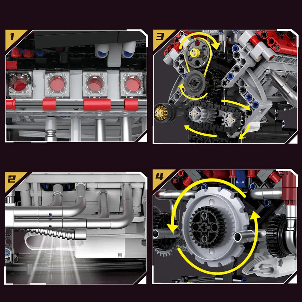 Ferrari F40LM Le Mans V8 Engine | 700pcs