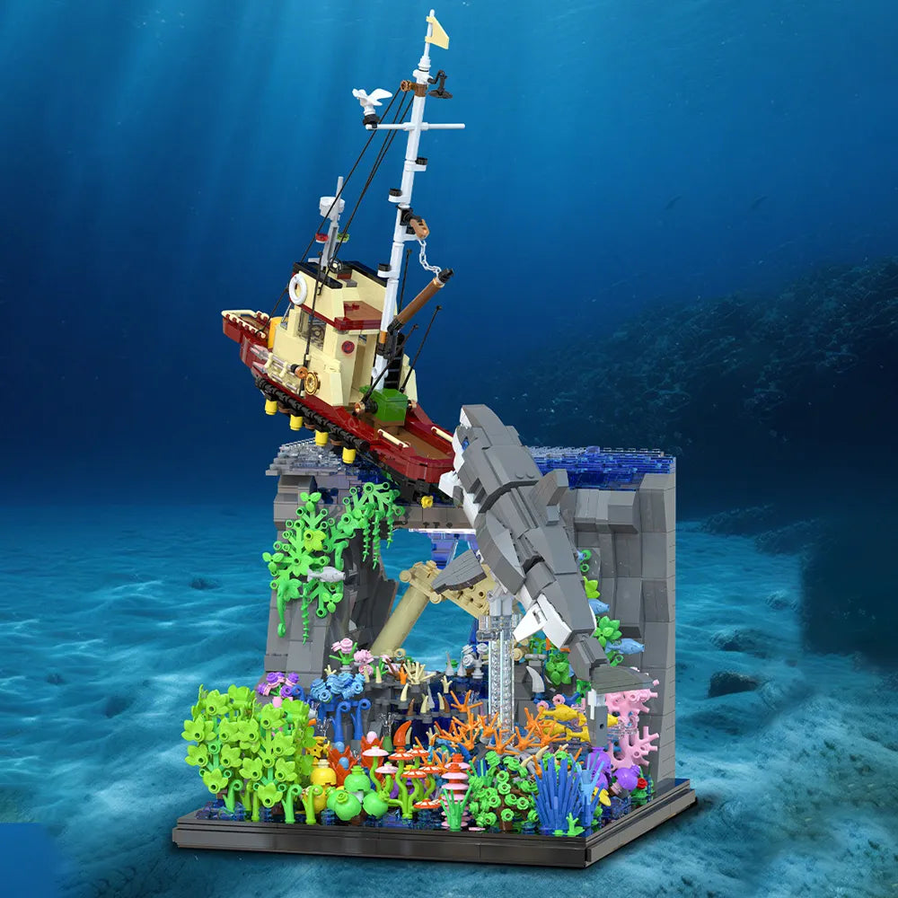 Great White Sharks Attack | 2932pcs