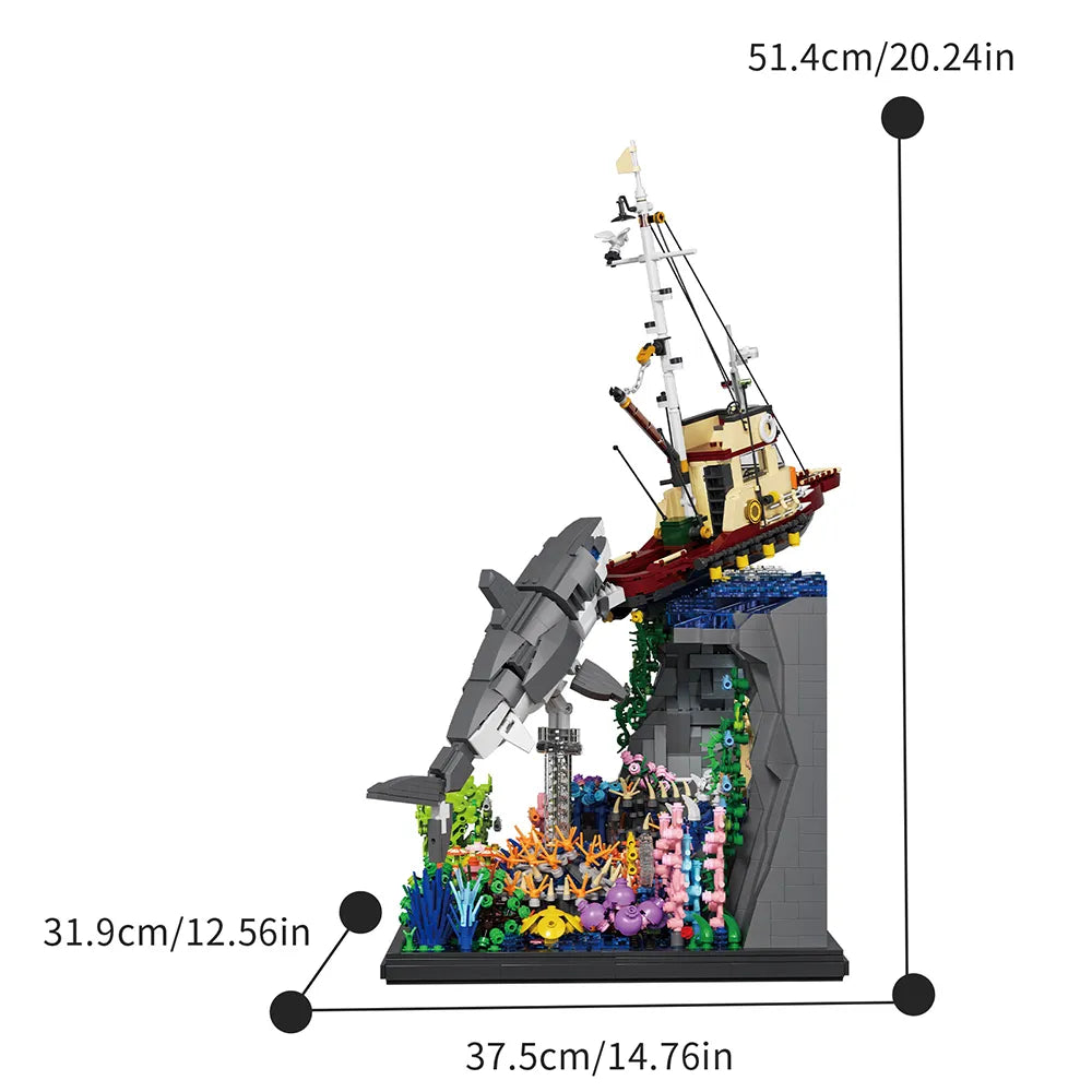 Great White Sharks Attack | 2932pcs