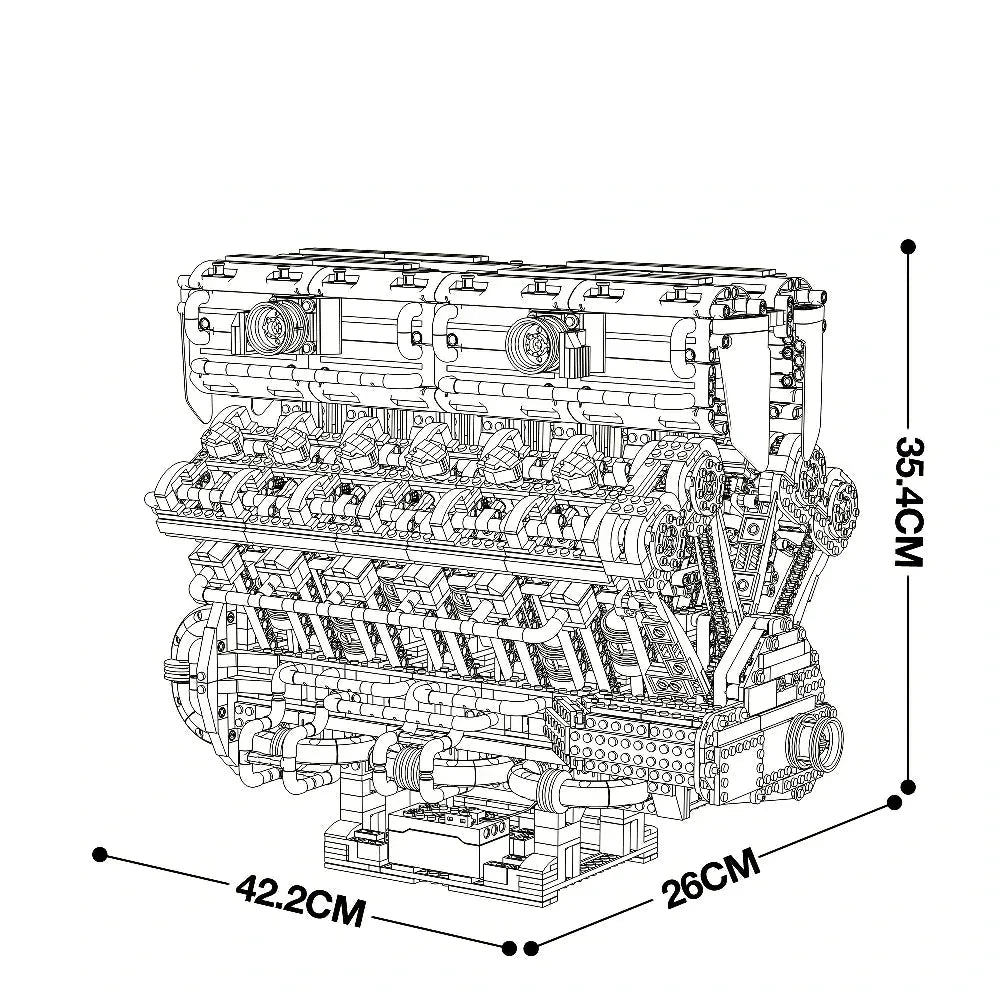 Naturally Aspired V12 Engine | 4719pcs