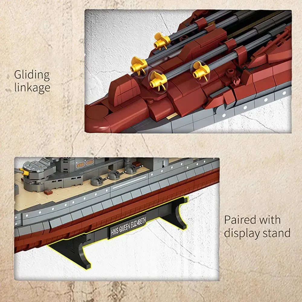 Queen Elizabeth Class Battleship Military | 2277pcs