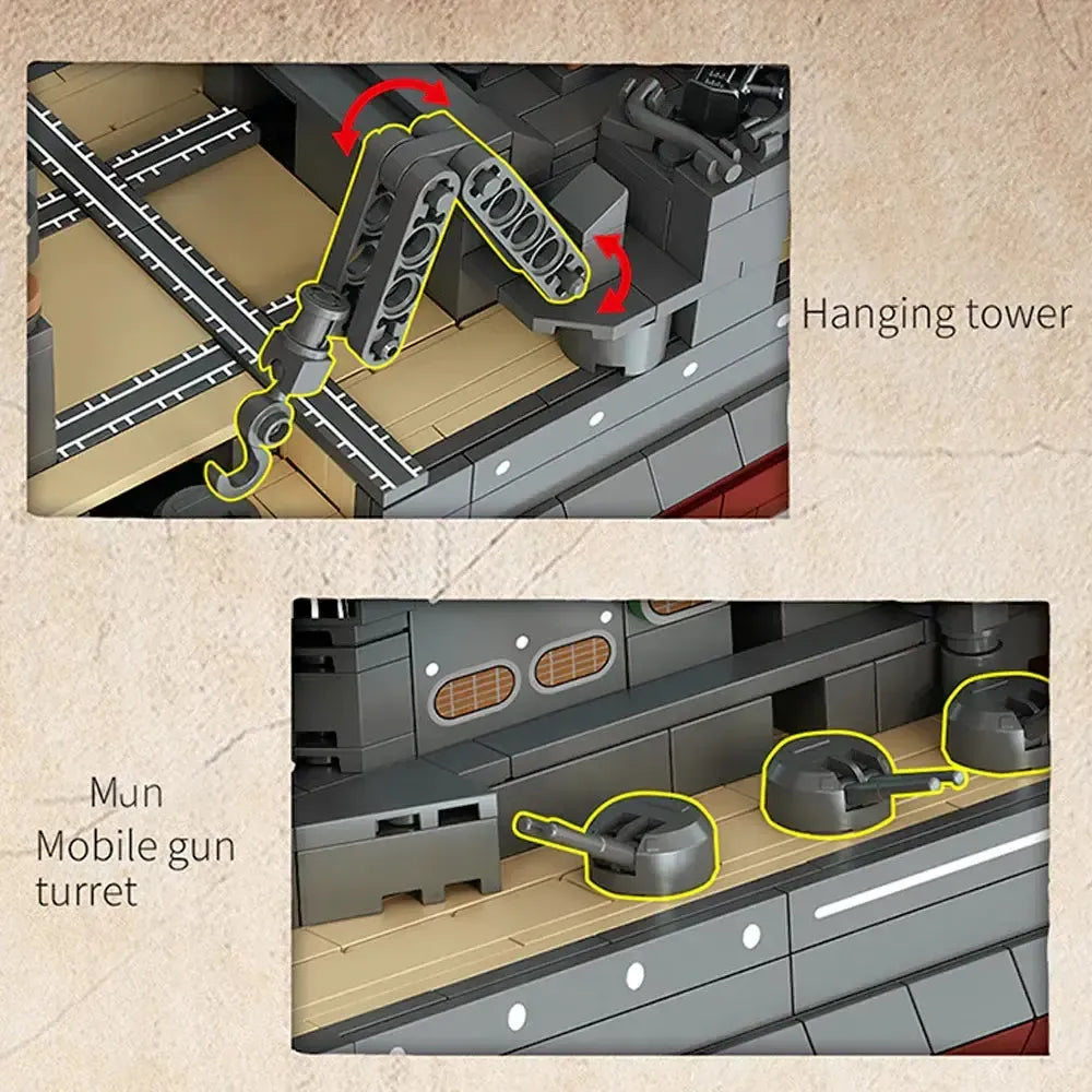 Queen Elizabeth Class Battleship Military | 2277pcs