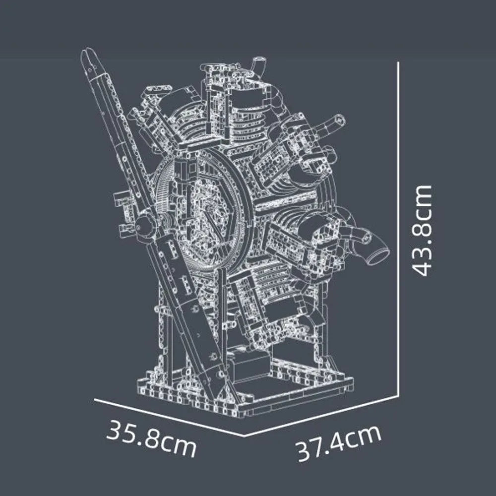Radial Aviation Engine | 3089pcs