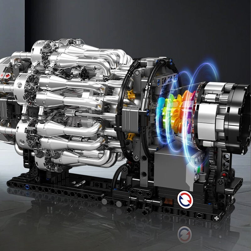 Turbojet Aircraft Engine Kit | 1214pcs