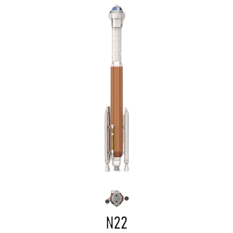 Atlas V N22 with Starliner | 628pcs