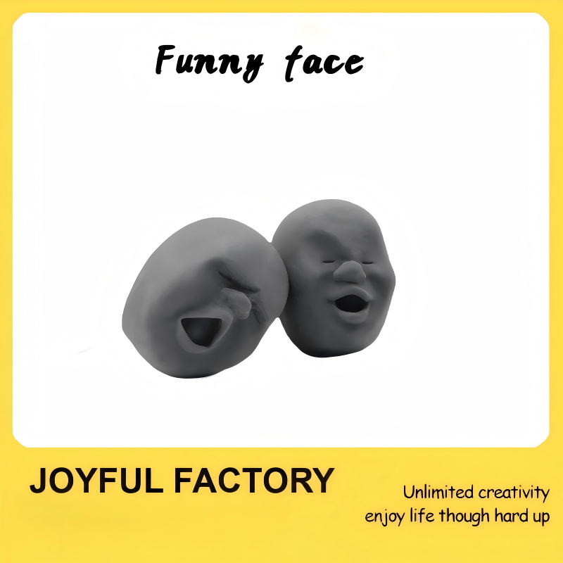 Stress Relief Face Ball Funny Squeeze and Grasp tpr Vent ball Wholesale Novelty Toys Stress Relief Gadget