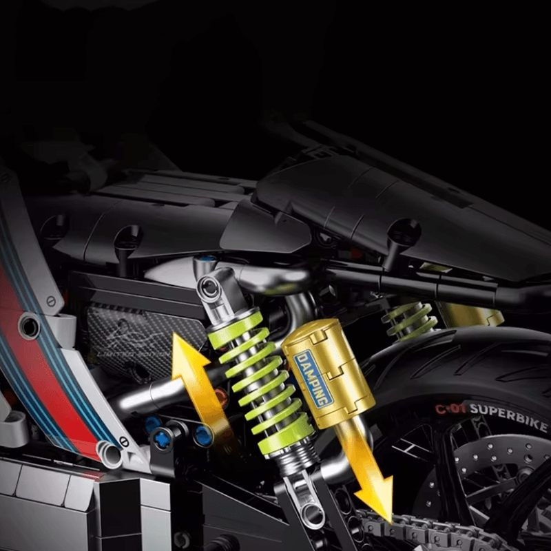 Cyberpunk Mecha Sport Bike | 2615pcs