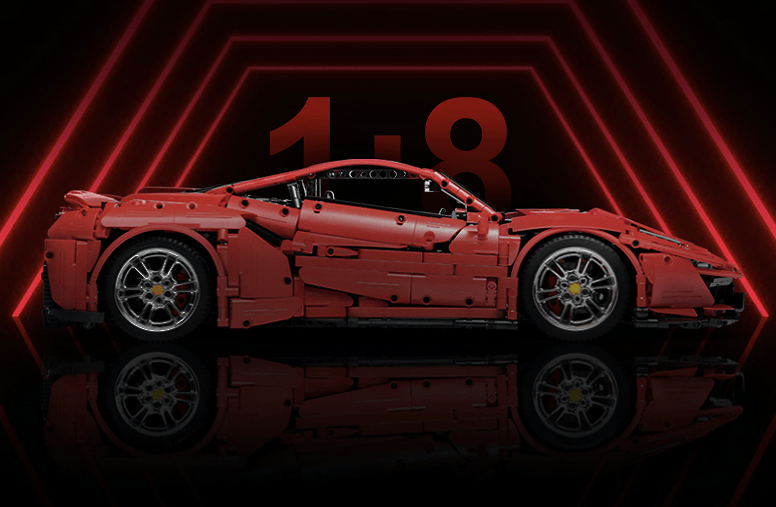 Ferrari F488 Pista Red | 3187pcs