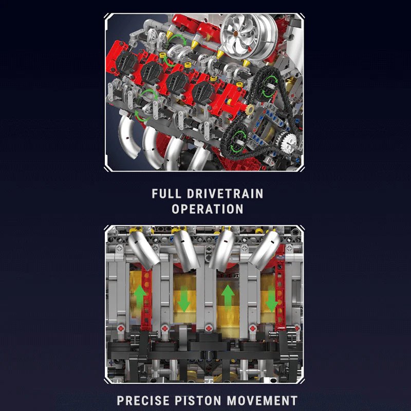 Ferrari F488 V8 Engine | 2717pcs